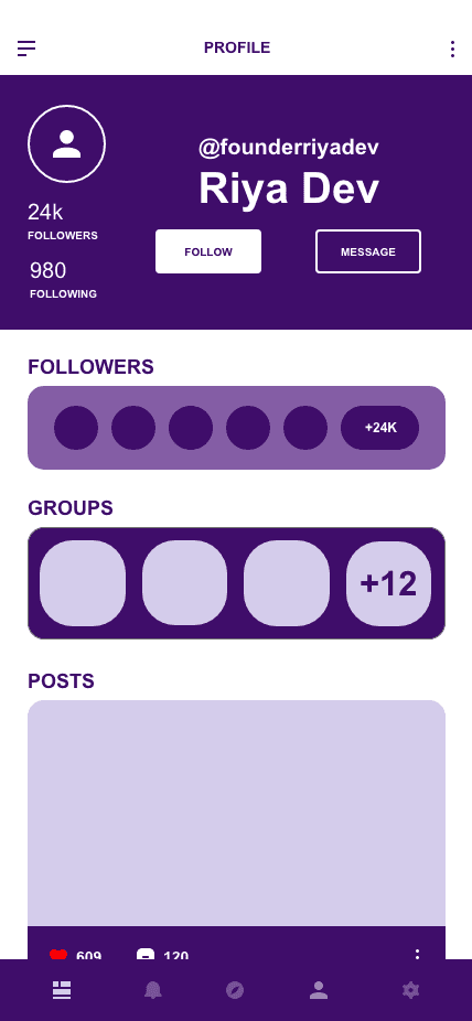 Riya Dev Mobile/Web Application Development Research Lab Social Media Mobile Application Project