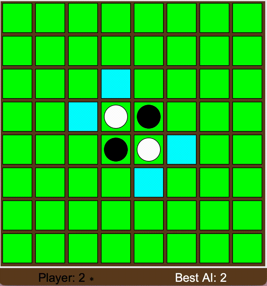 Riya Dev AI othello project game video